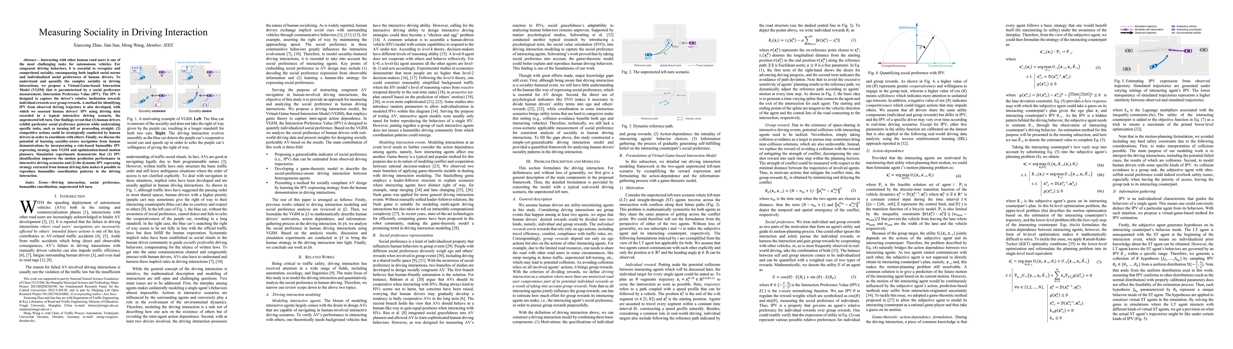 Thumbnail for Measuring Sociality in Driving Interaction