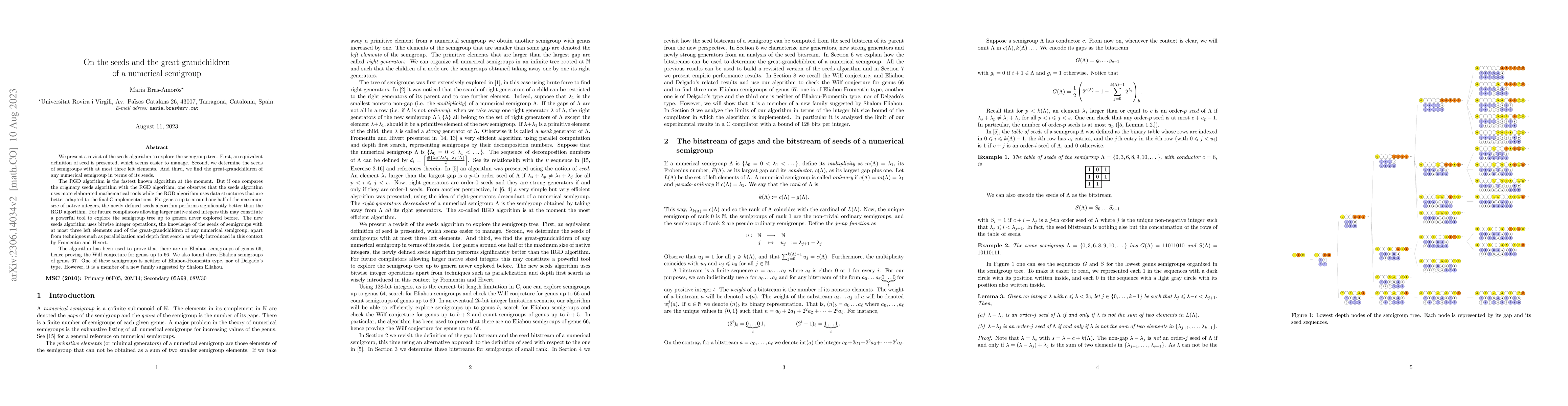 Thumbnail for On the seeds and the great-grandchildren of a numerical semigroup