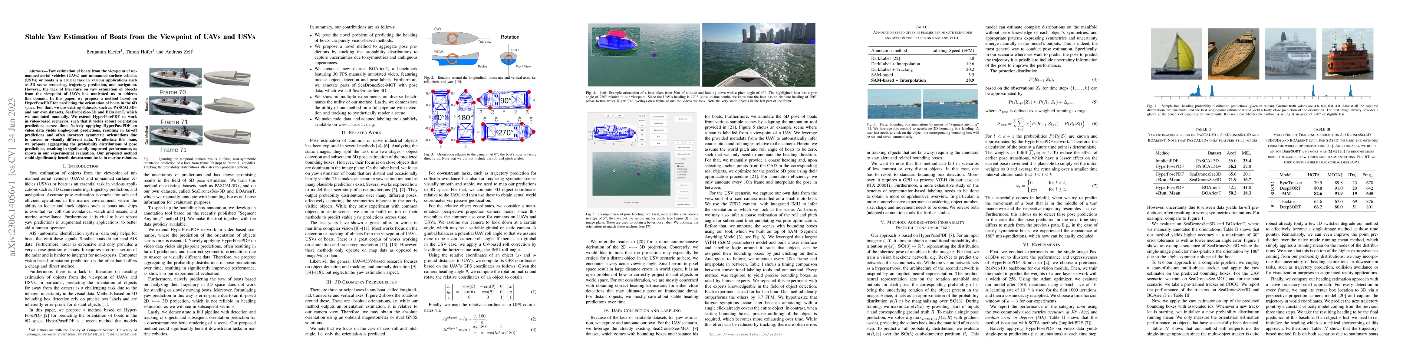Thumbnail for Stable Yaw Estimation of Boats from the Viewpoint of UAVs and USVs