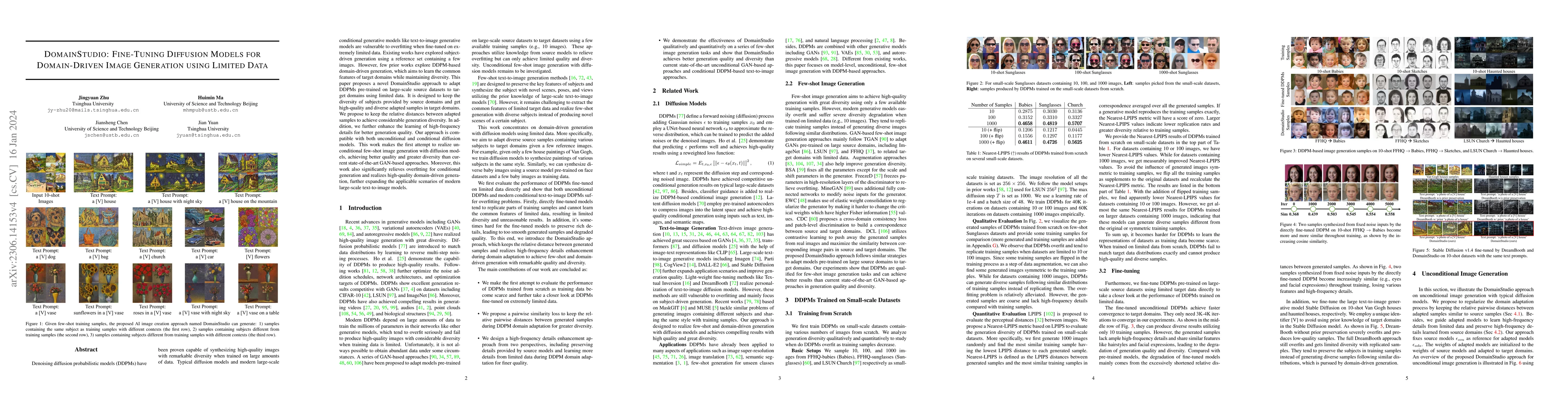 Thumbnail for DomainStudio: Fine-Tuning Diffusion Models for Domain-Driven Image
  Generation using Limited Data