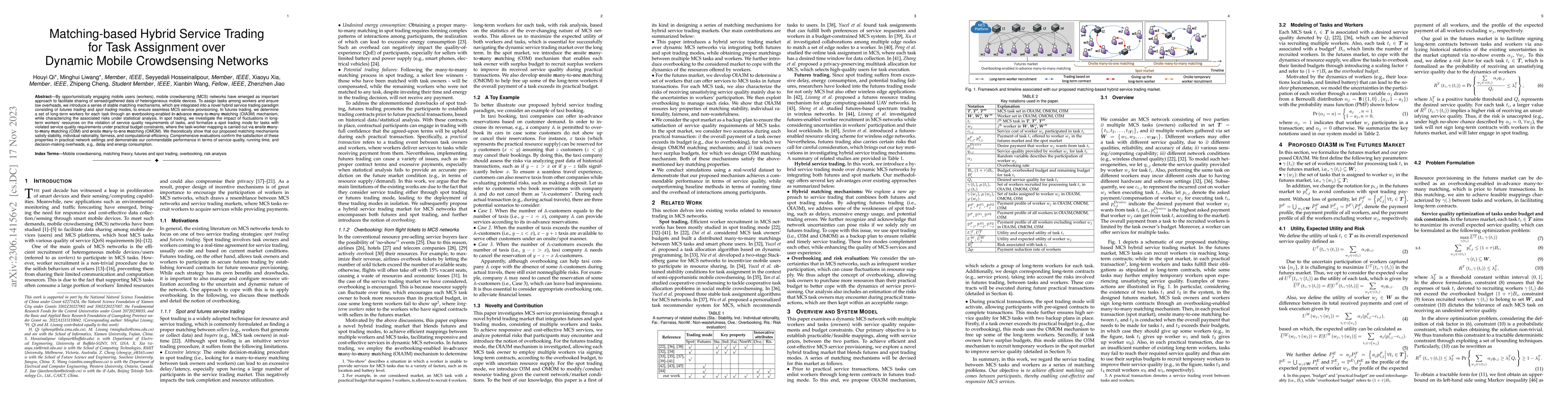 Thumbnail for Matching-based Hybrid Service Trading for Task Assignment over Dynamic
  Mobile Crowdsensing Networks