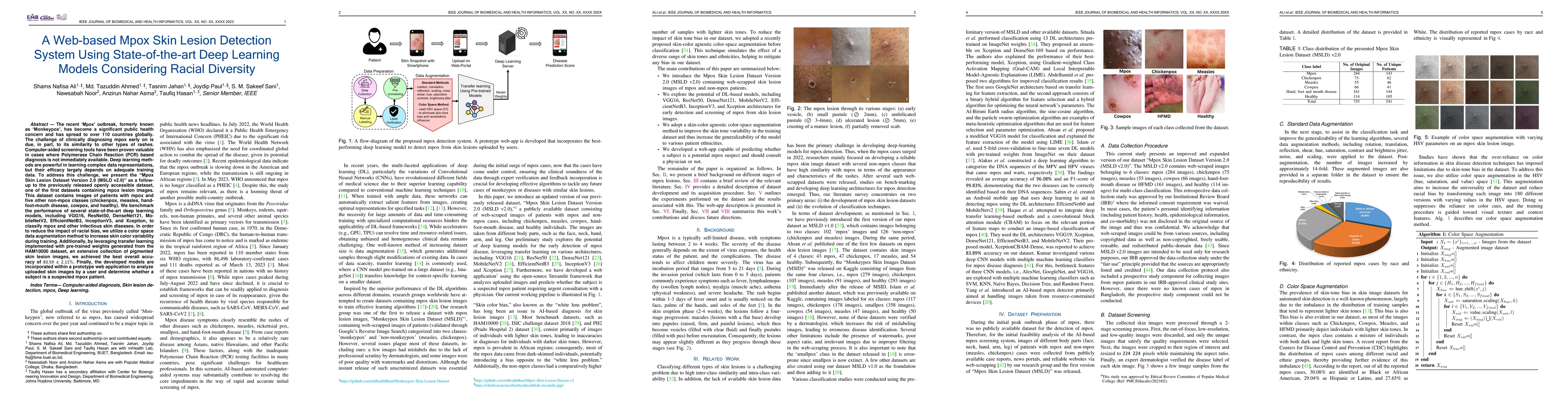 Thumbnail for A Web-based Mpox Skin Lesion Detection System Using State-of-the-art
  Deep Learning Models Considering Racial Diversity