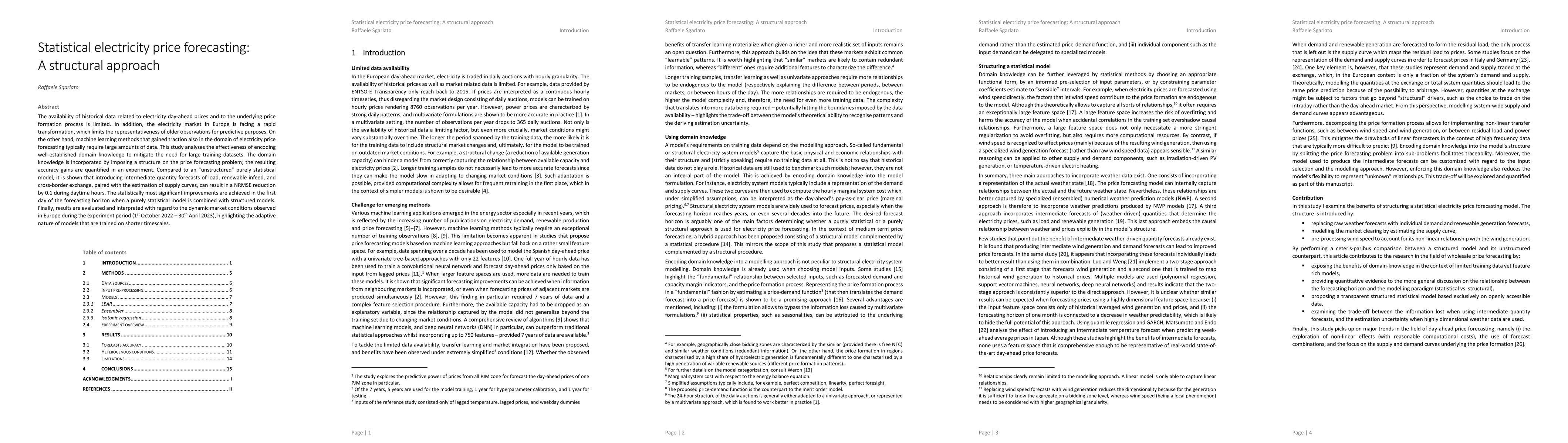 Thumbnail for Statistical electricity price forecasting: A structural approach