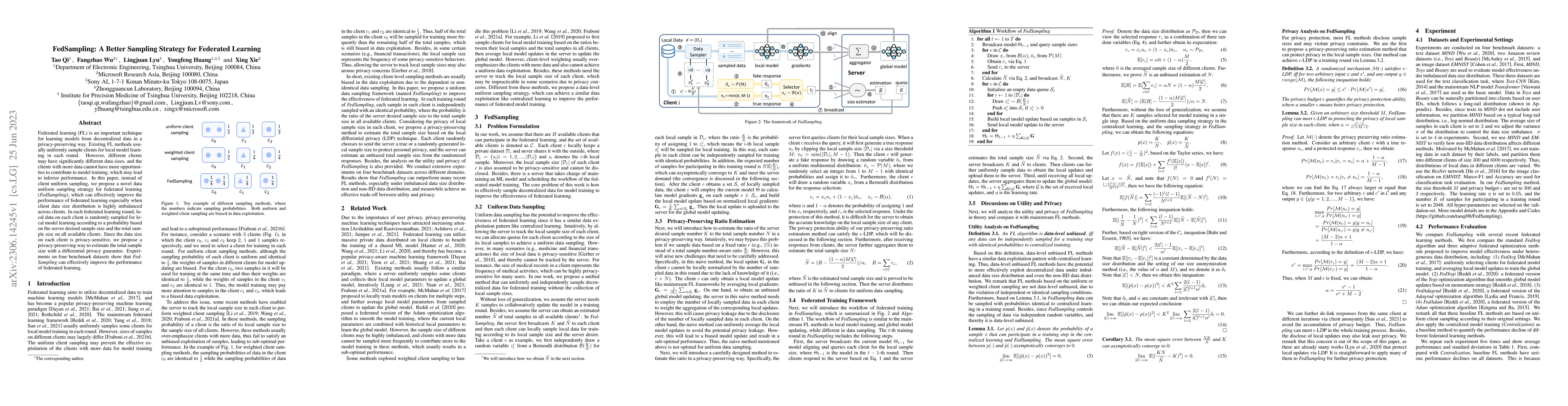 Thumbnail for FedSampling: A Better Sampling Strategy for Federated Learning