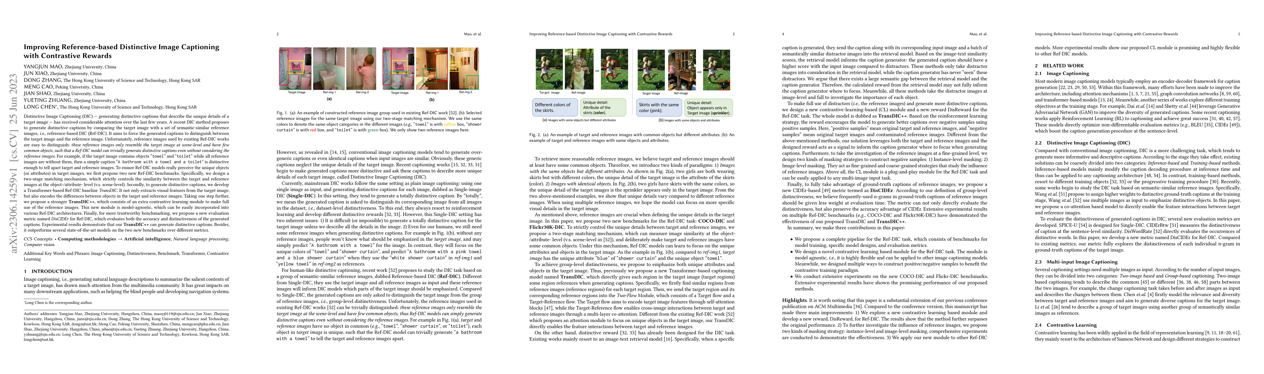 Thumbnail for Improving Reference-based Distinctive Image Captioning with Contrastive
  Rewards