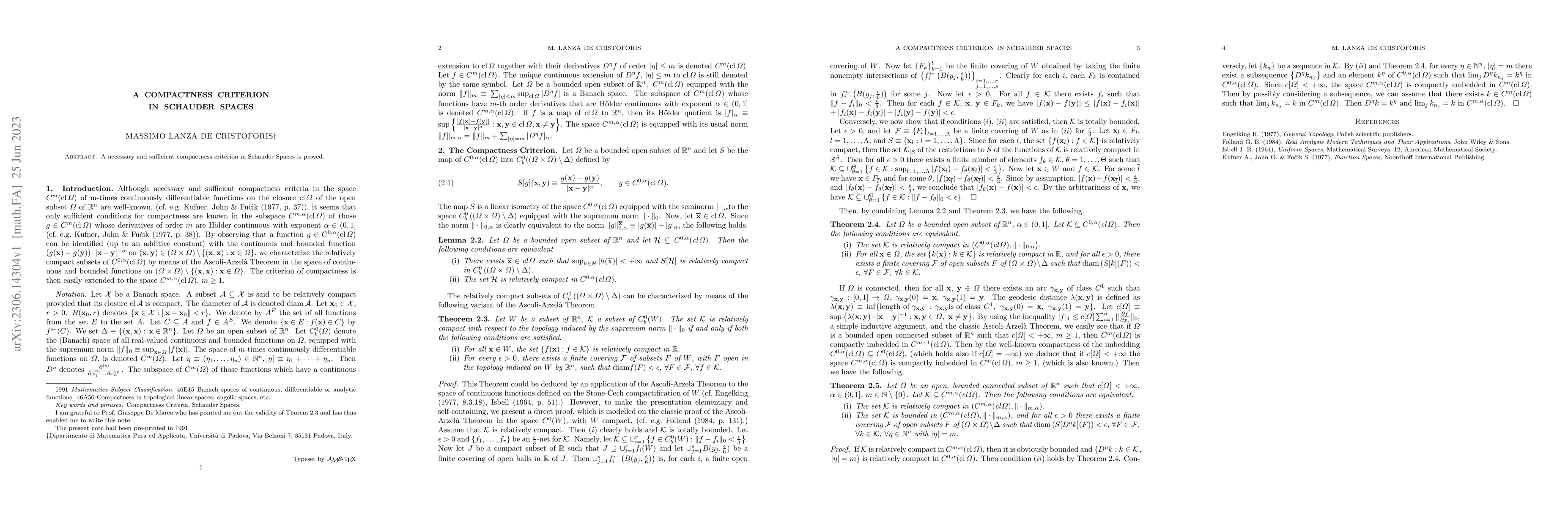 Thumbnail for A compactness criterion in Schauder spaces