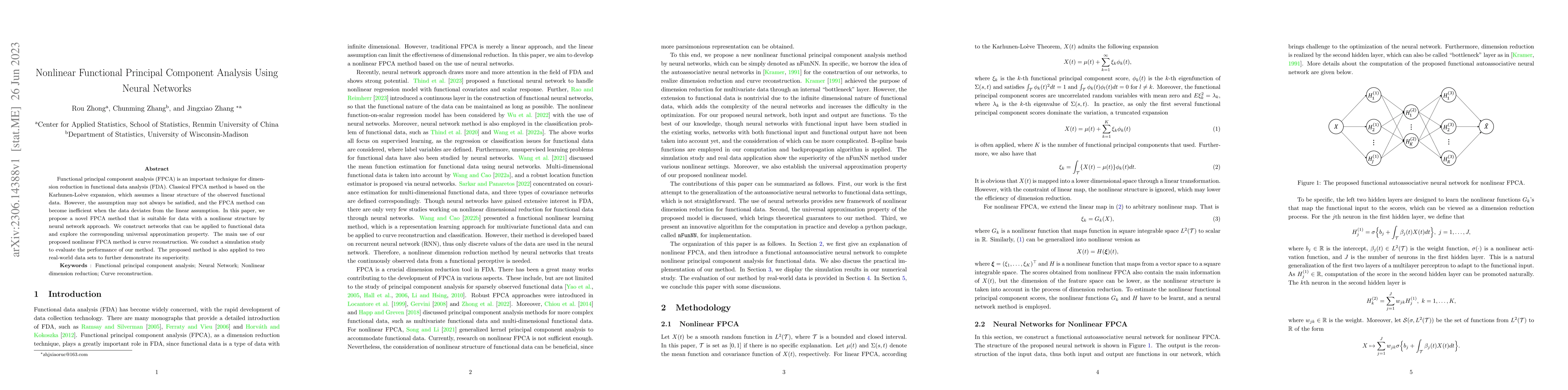 Thumbnail for Nonlinear Functional Principal Component Analysis Using Neural Networks