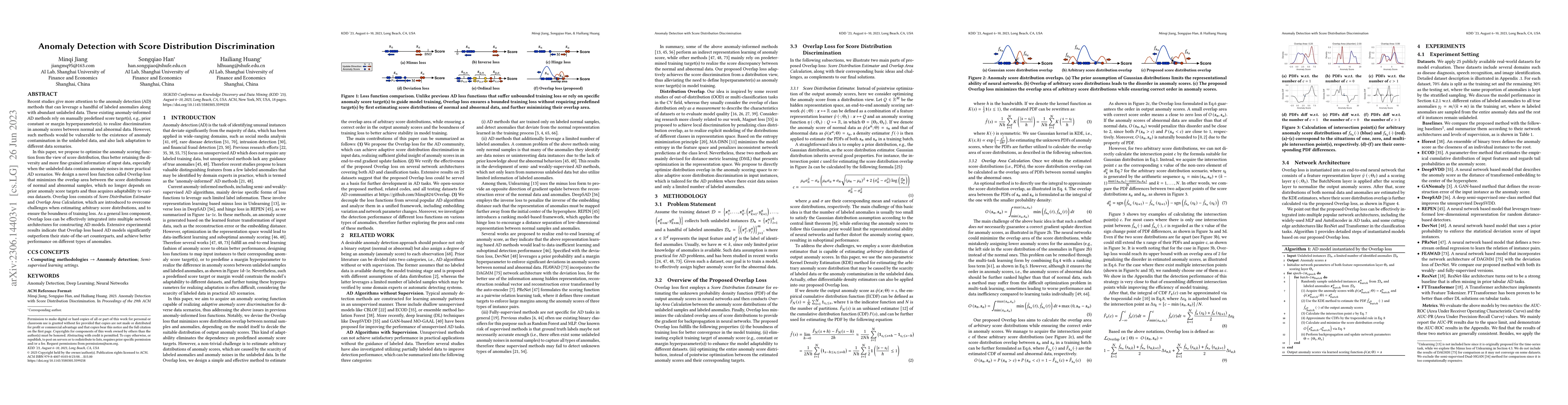 Thumbnail for Anomaly Detection with Score Distribution Discrimination