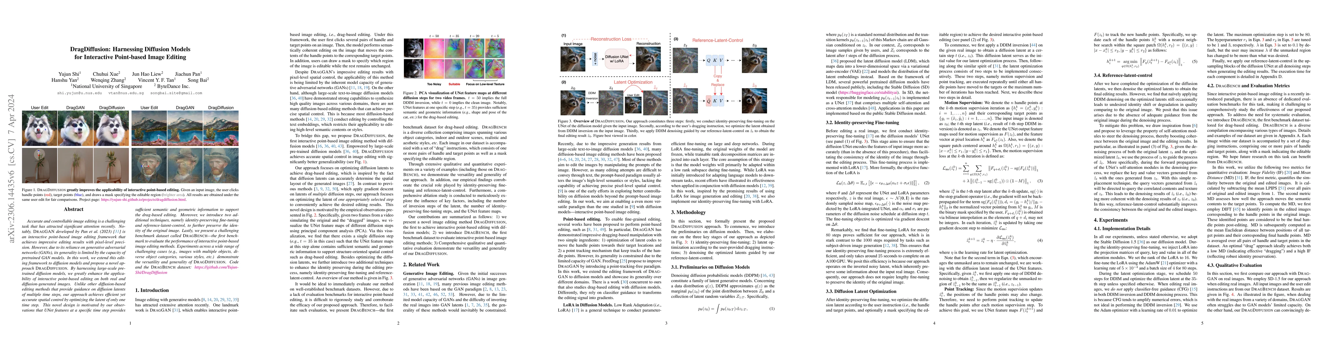Thumbnail for DragDiffusion: Harnessing Diffusion Models for Interactive Point-based
  Image Editing