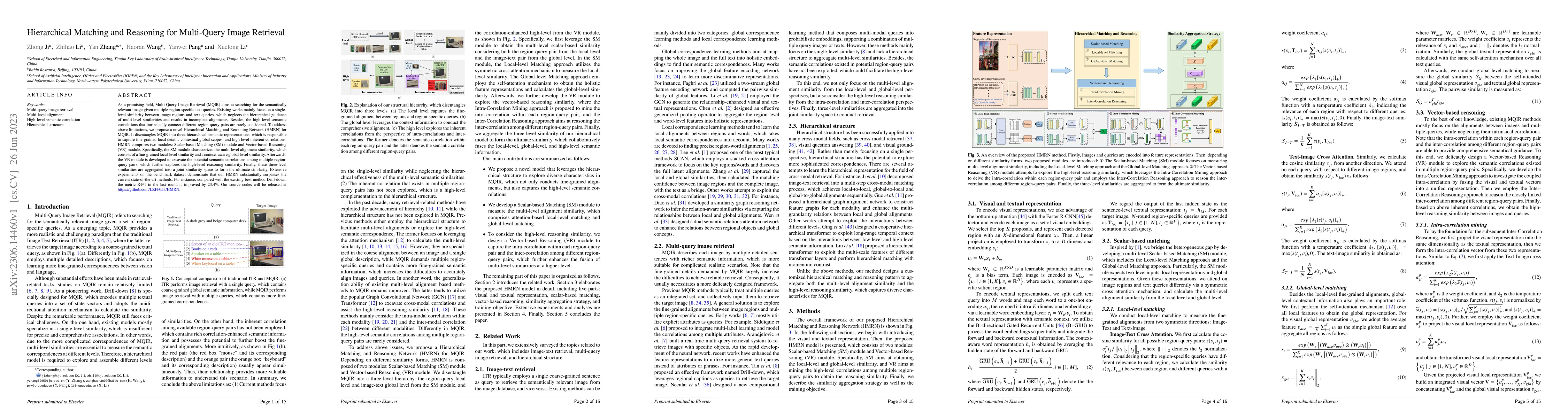 Thumbnail for Hierarchical Matching and Reasoning for Multi-Query Image Retrieval
