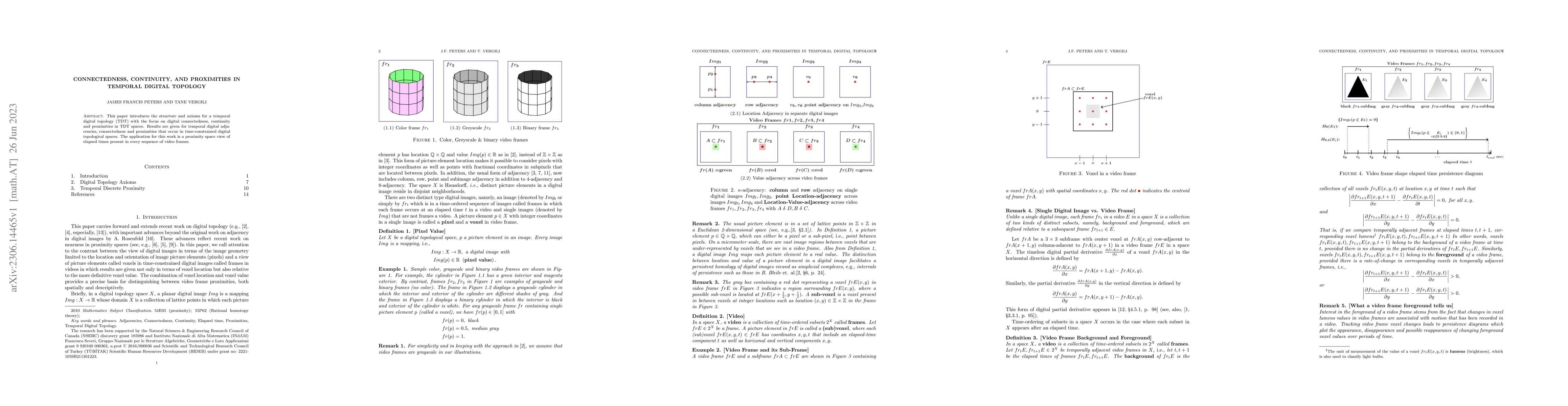 Thumbnail for Connectedness, Continuity, and Proximities in Temporal Digital Topology