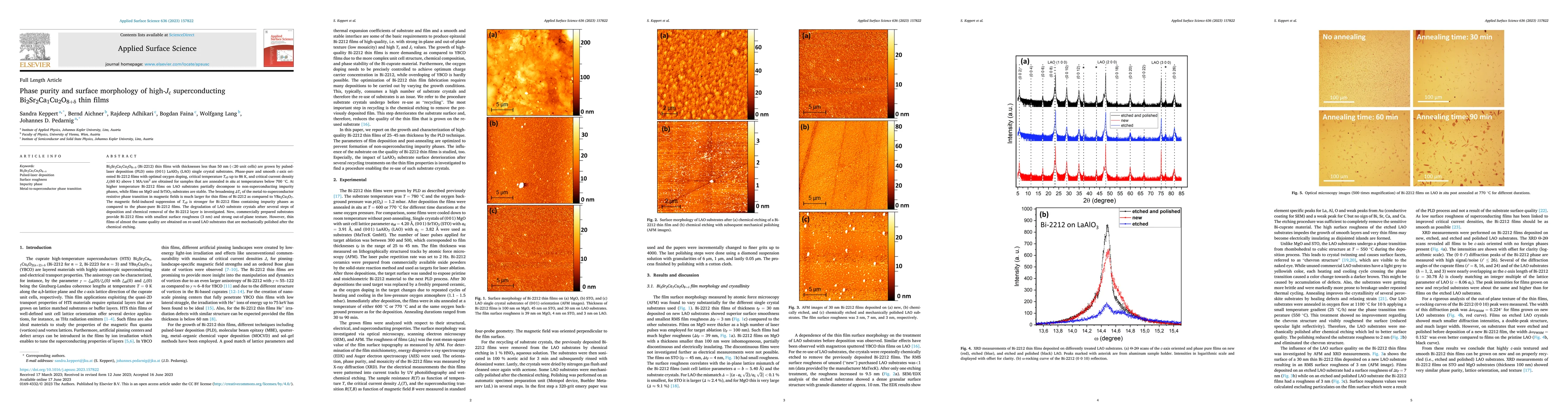 Thumbnail for Phase purity and surface morphology of high-Jc superconducting
  Bi2Sr2Ca1Cu2O8+{\delta} thin films