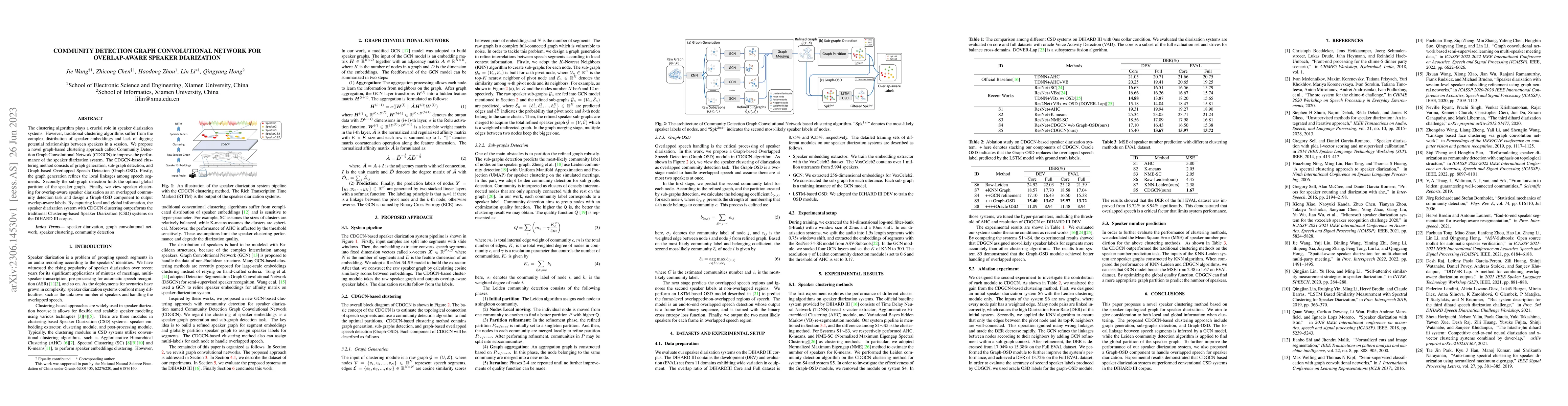 Thumbnail for Community Detection Graph Convolutional Network for Overlap-Aware
  Speaker Diarization