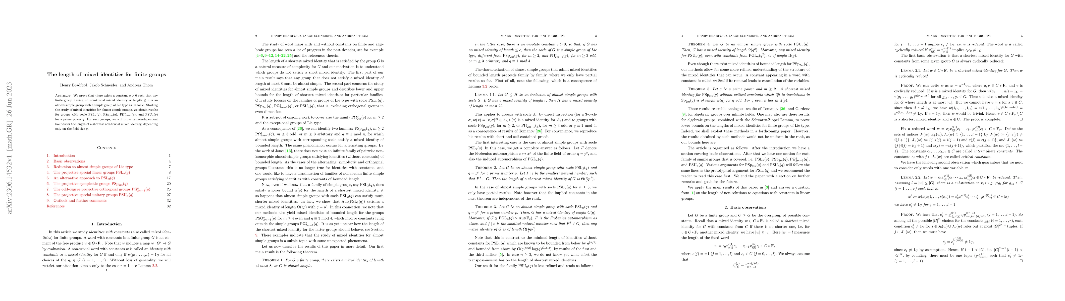 Thumbnail for The length of mixed identities for finite groups