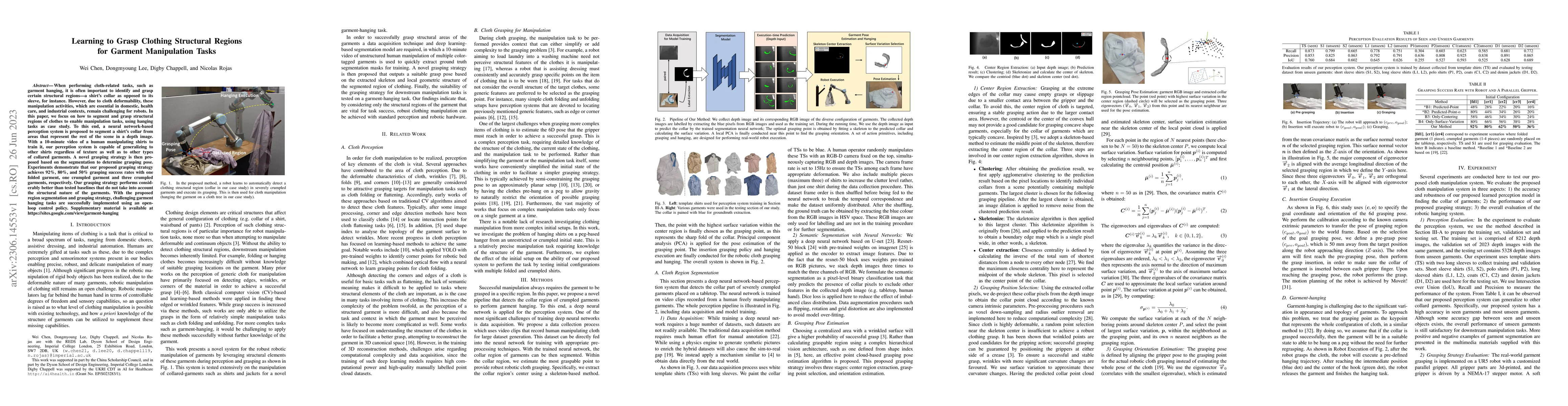 Thumbnail for Learning to Grasp Clothing Structural Regions for Garment Manipulation
  Tasks