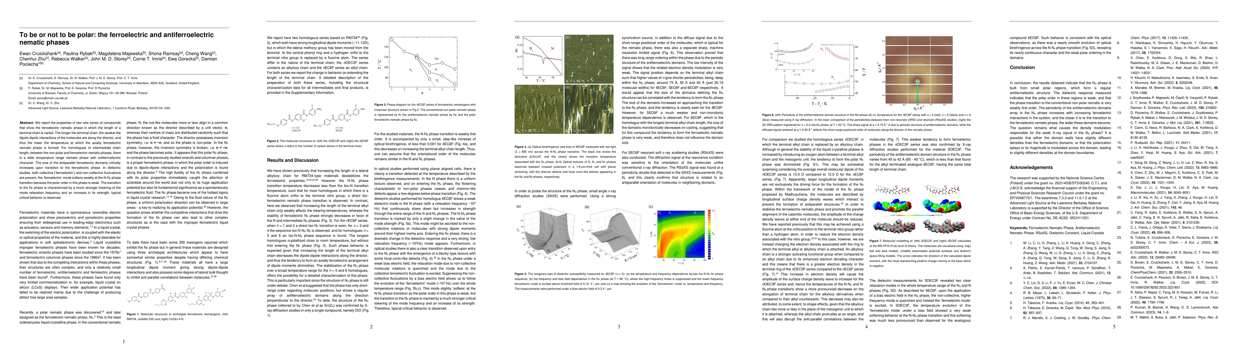 Thumbnail for To be or not to be polar: the ferroelectric and antiferroelectric
  nematic phases