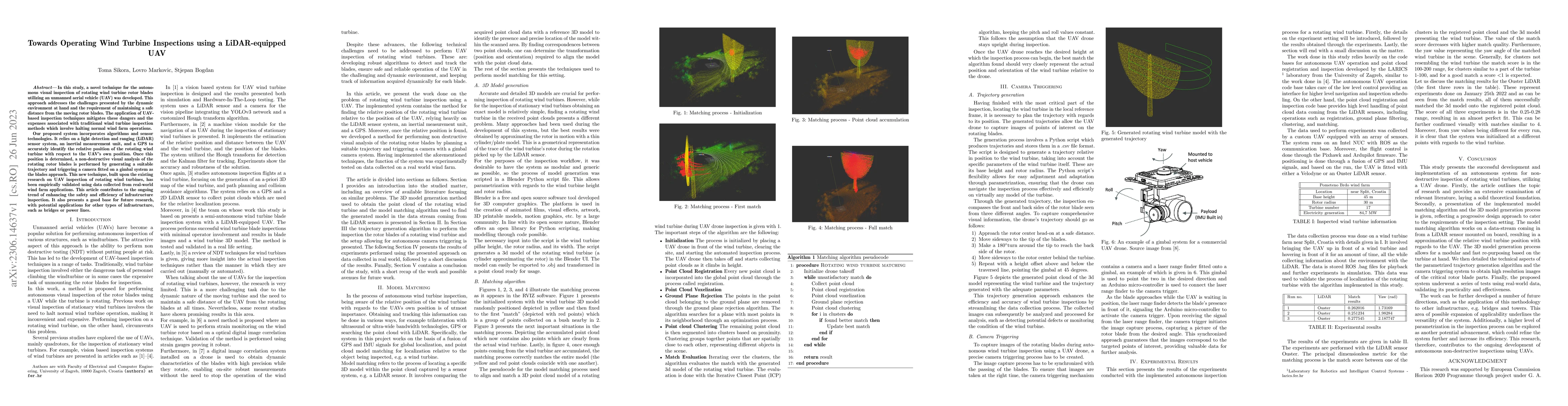 Thumbnail for Towards Operating Wind Turbine Inspections using a LiDAR-equipped UAV