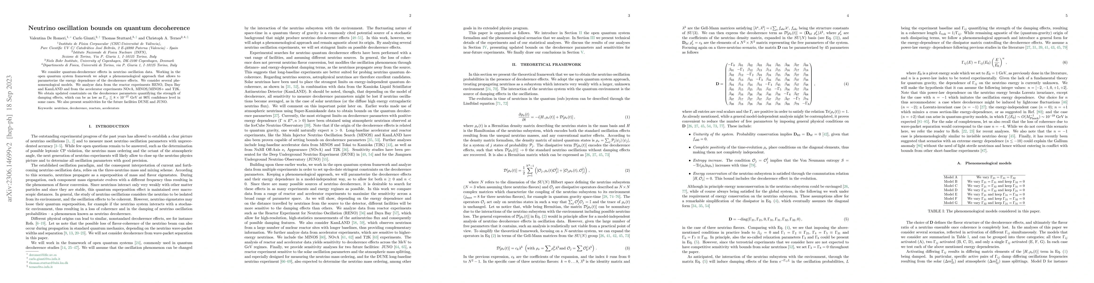 Thumbnail for Neutrino oscillation bounds on quantum decoherence
