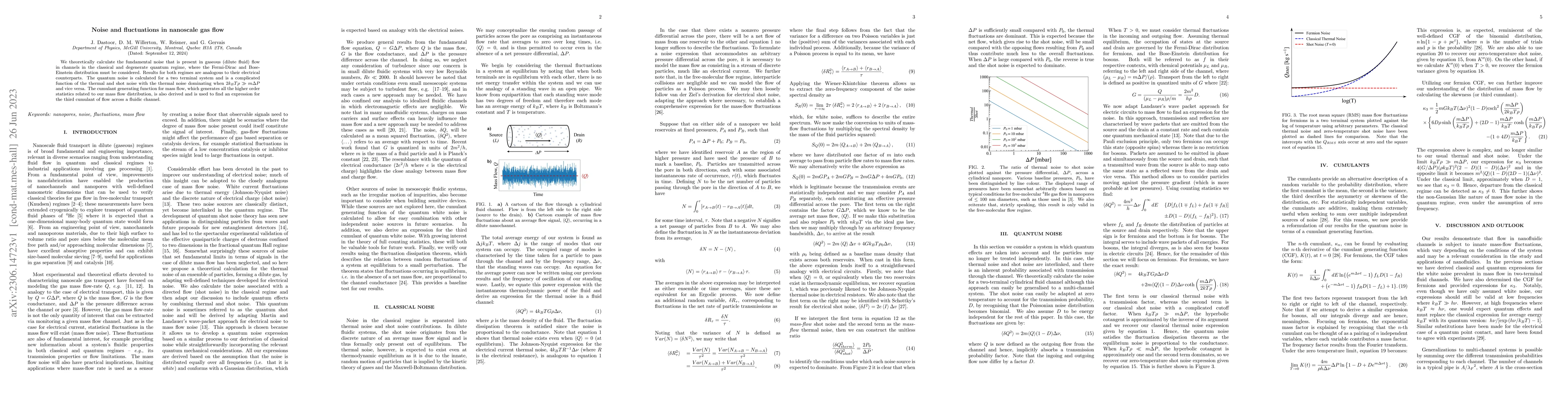 Thumbnail for Noise and fluctuations in nanoscale gas flow