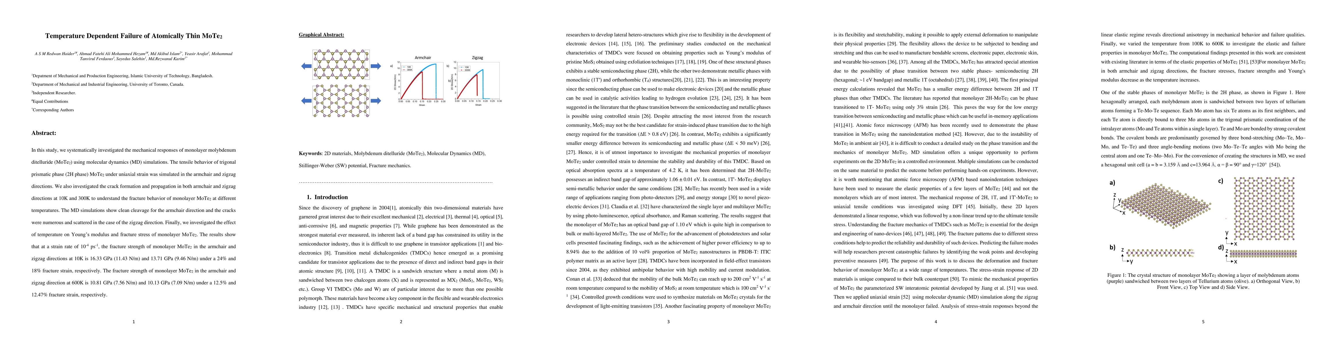 Thumbnail for Temperature Dependent Failure of Atomically Thin MoTe2