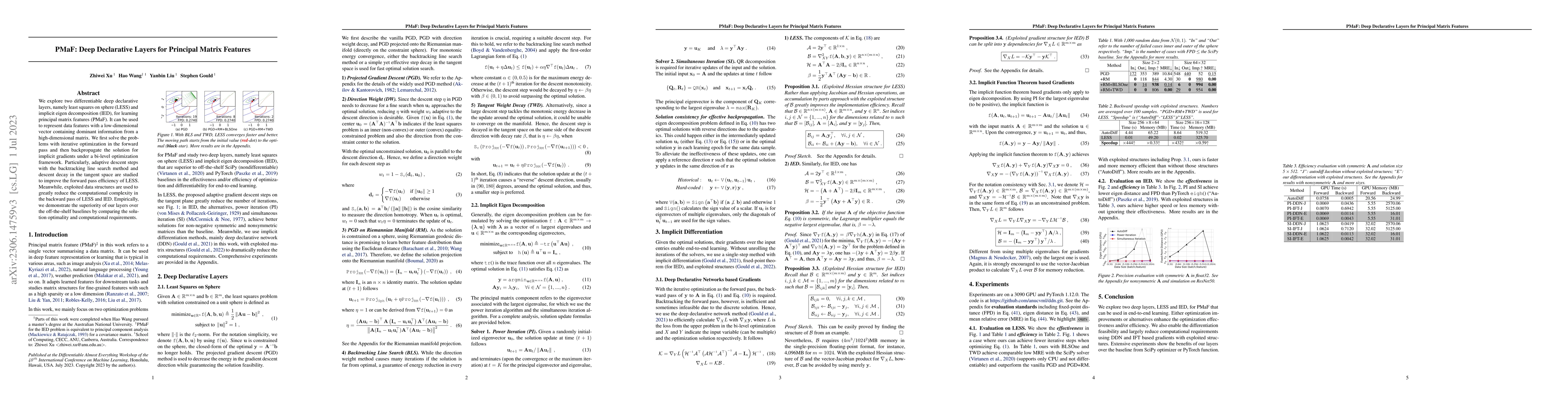 Thumbnail for PMaF: Deep Declarative Layers for Principal Matrix Features