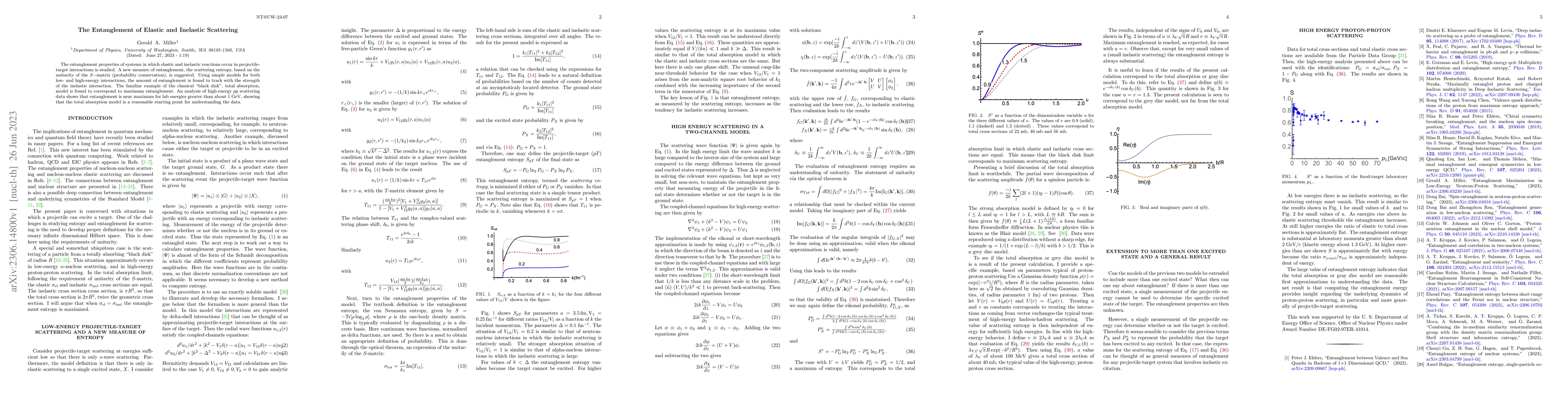 Thumbnail for The Entanglement of Elastic and Inelastic Scattering