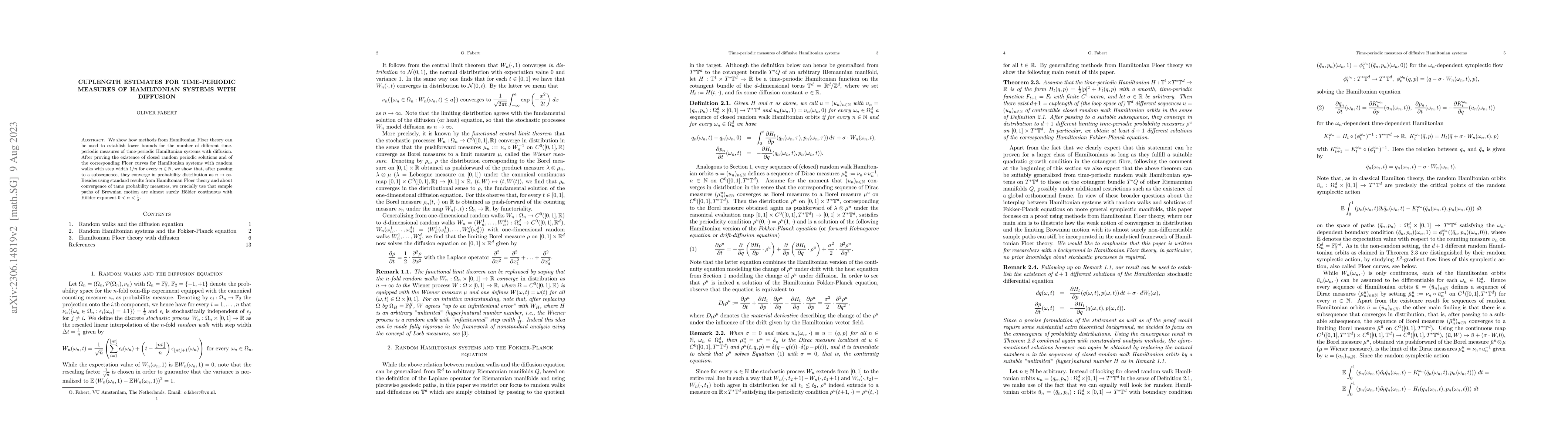 Thumbnail for Cuplength estimates for time-periodic measures of Hamiltonian systems
  with diffusion