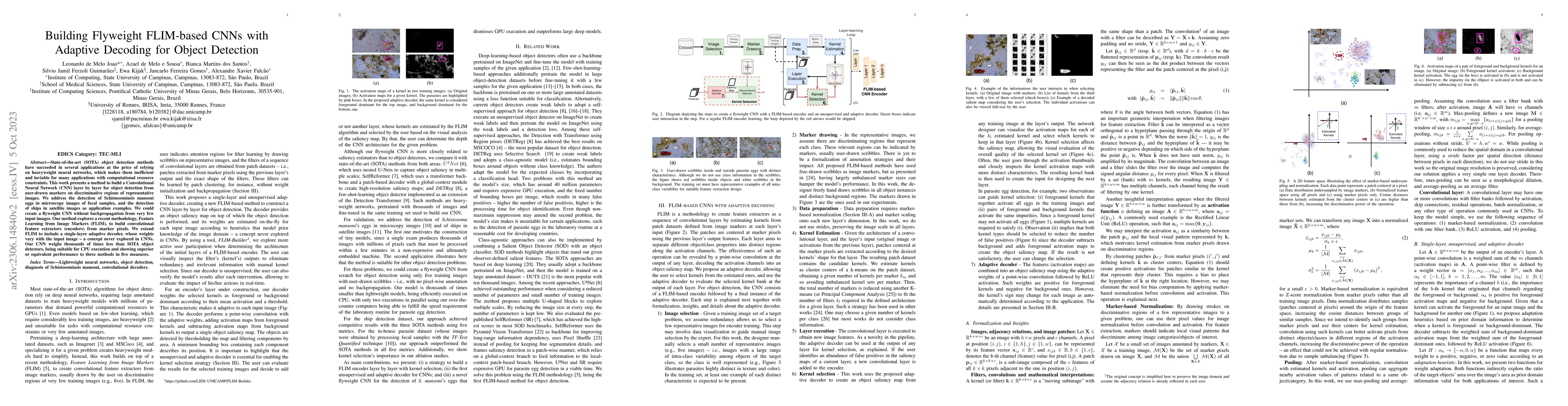 Thumbnail for Building Flyweight FLIM-based CNNs with Adaptive Decoding for Object
  Detection