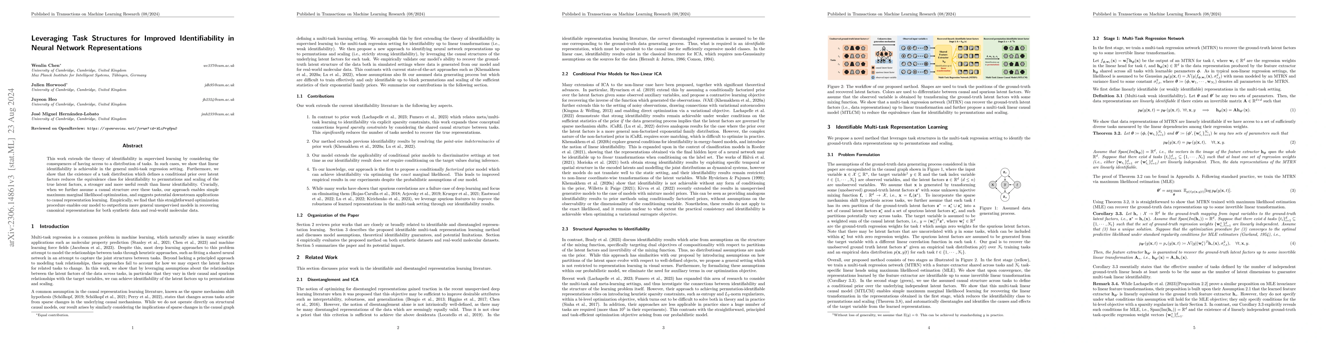 Thumbnail for Leveraging Task Structures for Improved Identifiability in Neural
  Network Representations