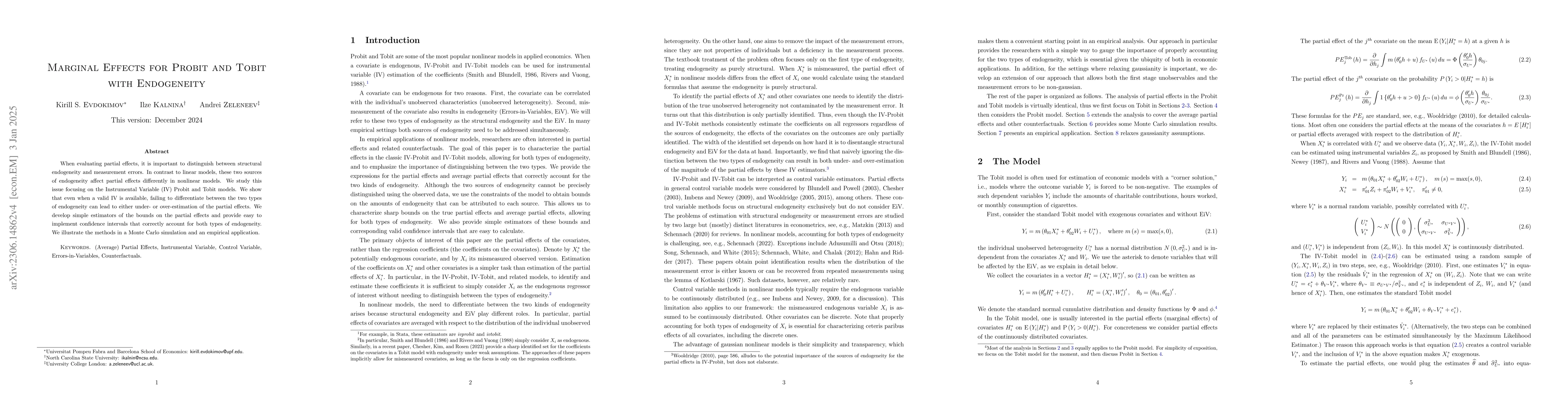 Thumbnail for Marginal Effects for Probit and Tobit with Endogeneity