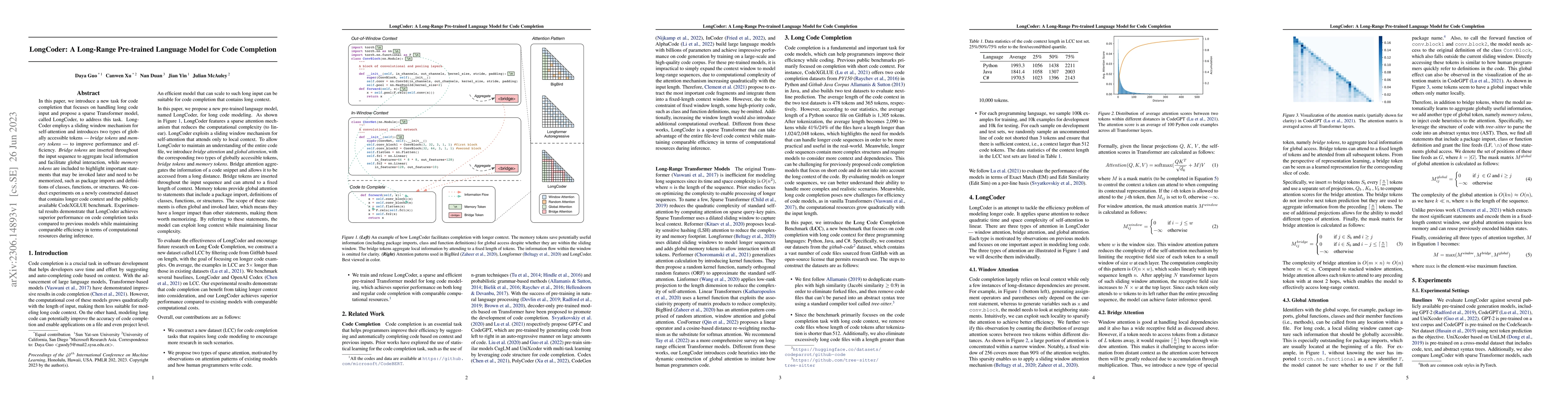Thumbnail for LongCoder: A Long-Range Pre-trained Language Model for Code Completion
