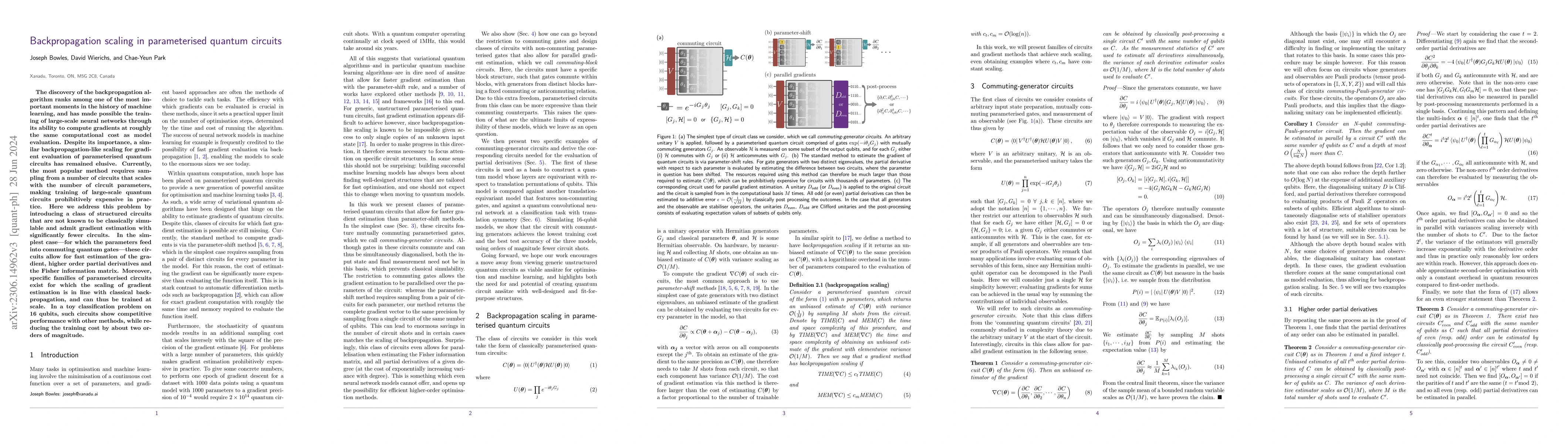 Thumbnail for Backpropagation scaling in parameterised quantum circuits