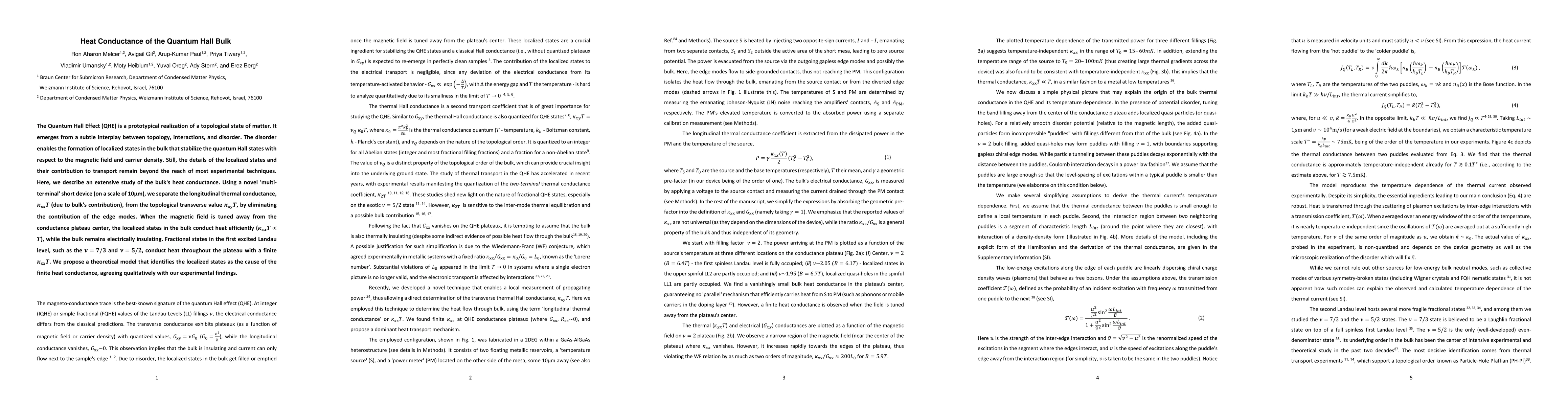 Thumbnail for Heat Conductance of the Quantum Hall Bulk