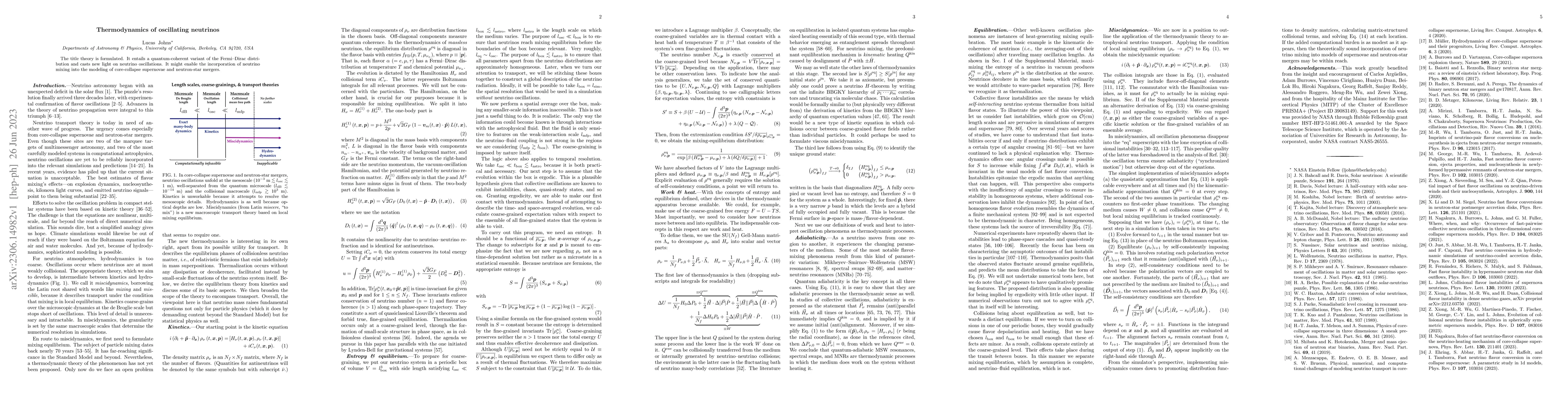 Thumbnail for Thermodynamics of oscillating neutrinos