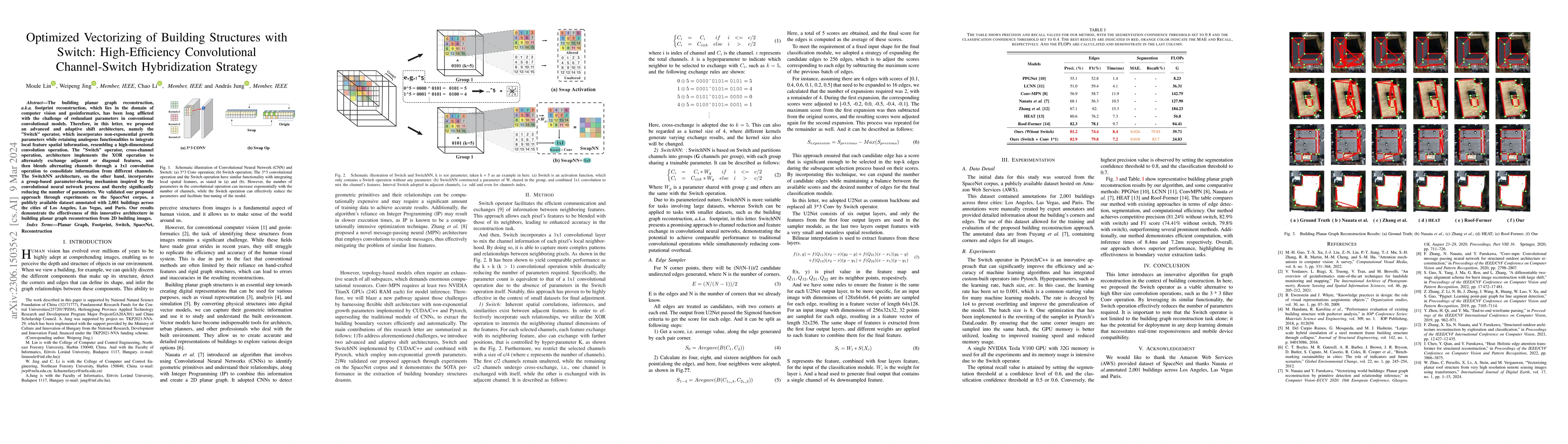 Thumbnail for Optimized Vectorizing of Building Structures with Switch:
  High-Efficiency Convolutional Channel-Switch Hybridization Strategy