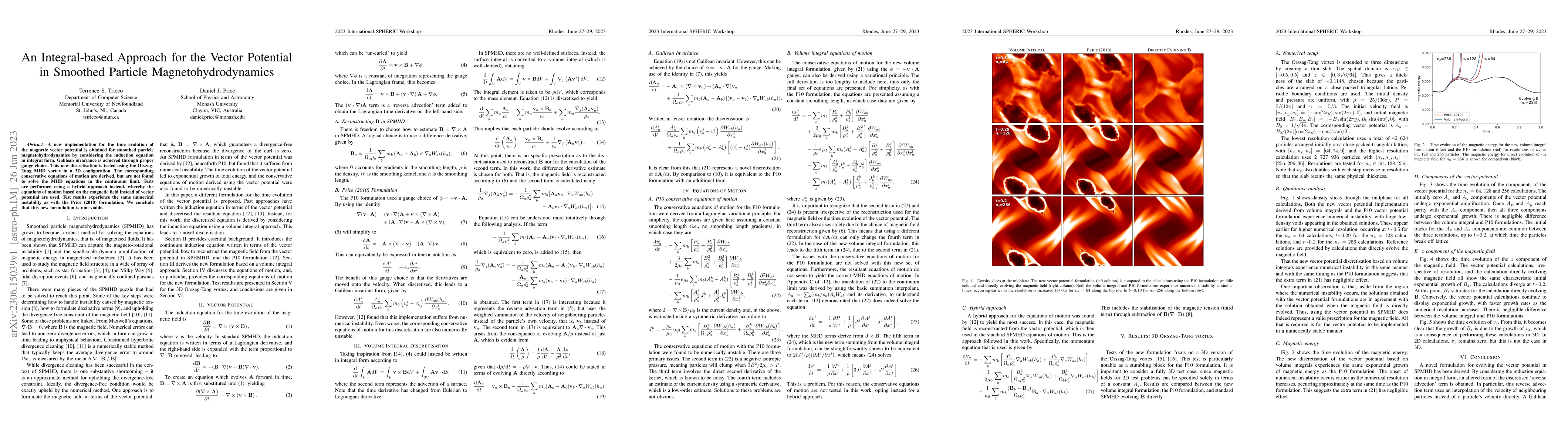 Thumbnail for An Integral-based Approach for the Vector Potential in Smoothed Particle
  Magnetohydrodynamics