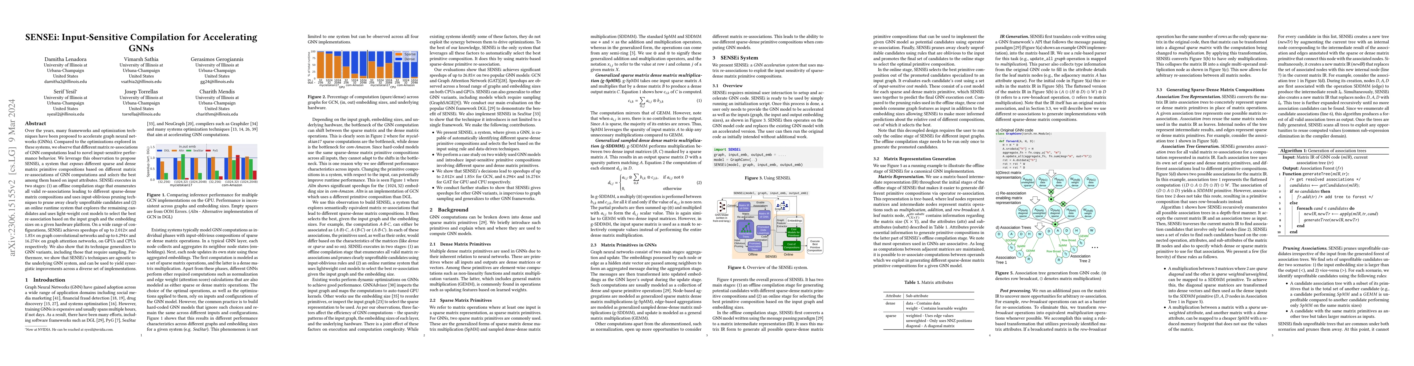 Thumbnail for SENSEi: Input-Sensitive Compilation for Accelerating GNNs