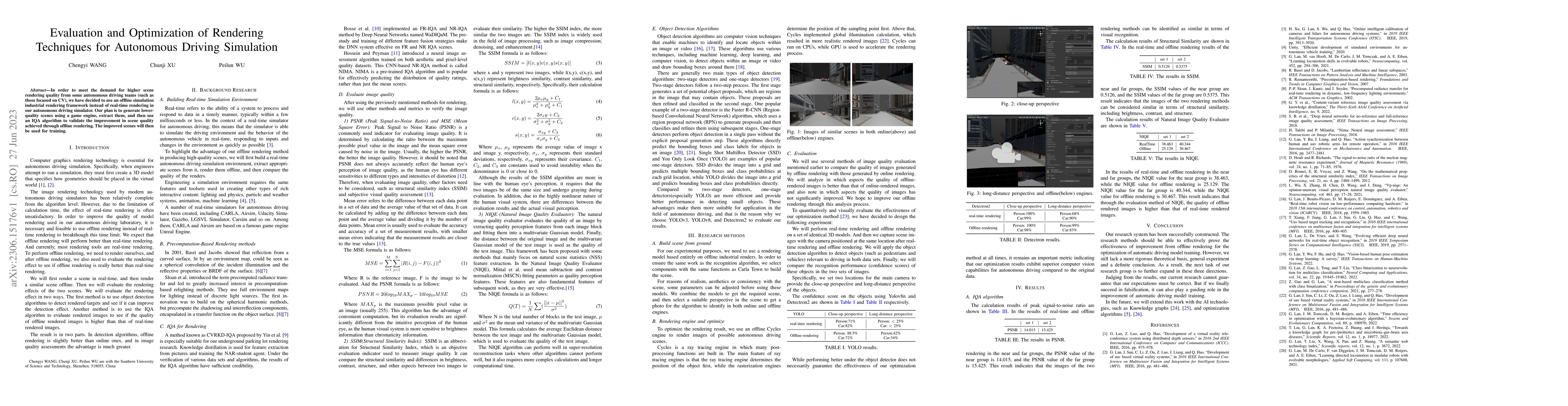 Thumbnail for Evaluation and Optimization of Rendering Techniques for Autonomous
  Driving Simulation