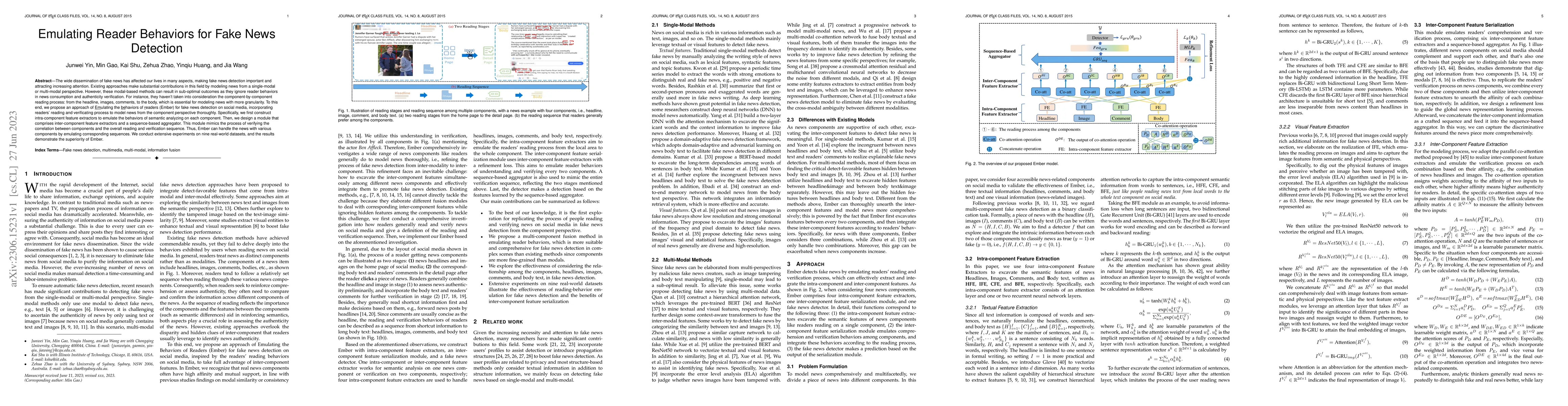 Thumbnail for Emulating Reader Behaviors for Fake News Detection
