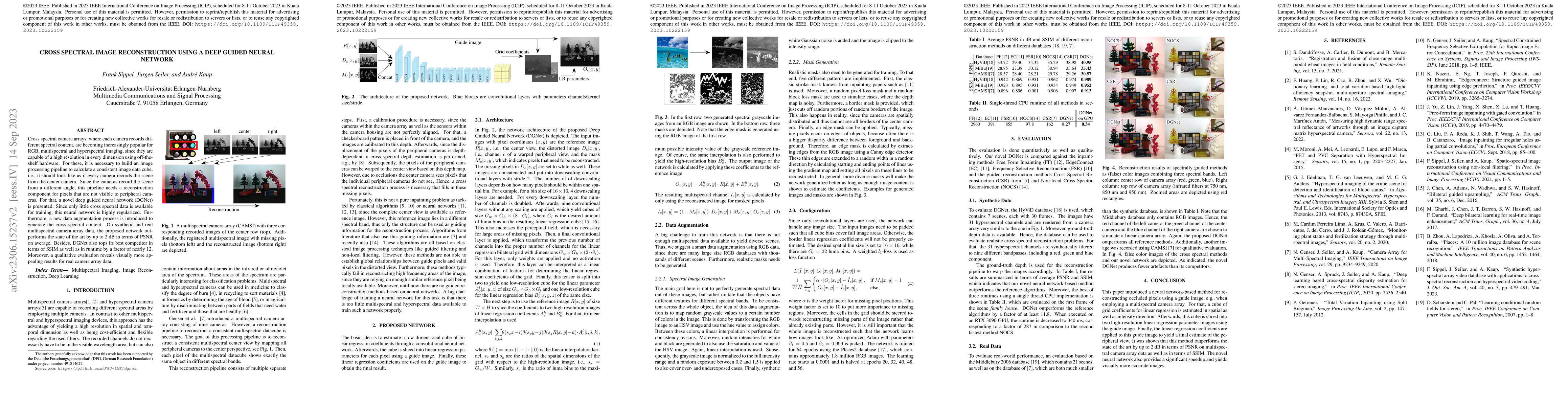 Thumbnail for Cross Spectral Image Reconstruction Using a Deep Guided Neural Network