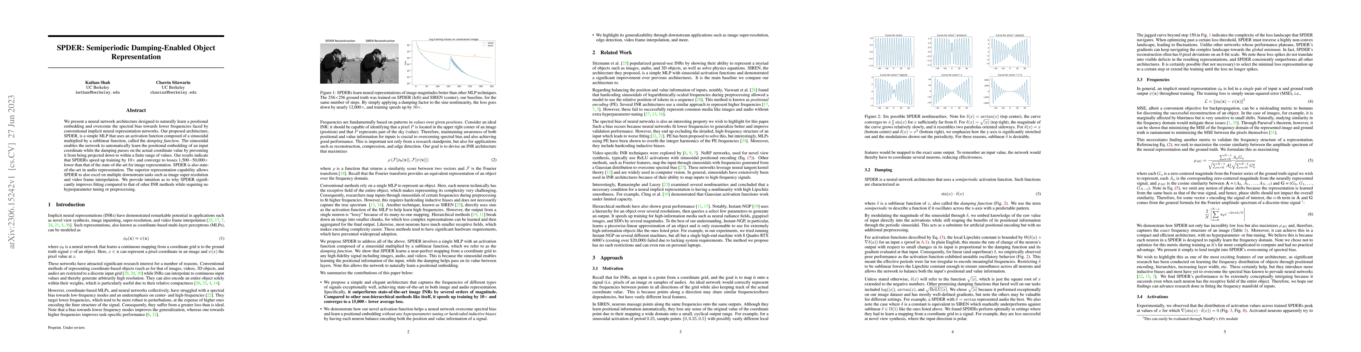 Thumbnail for SPDER: Semiperiodic Damping-Enabled Object Representation