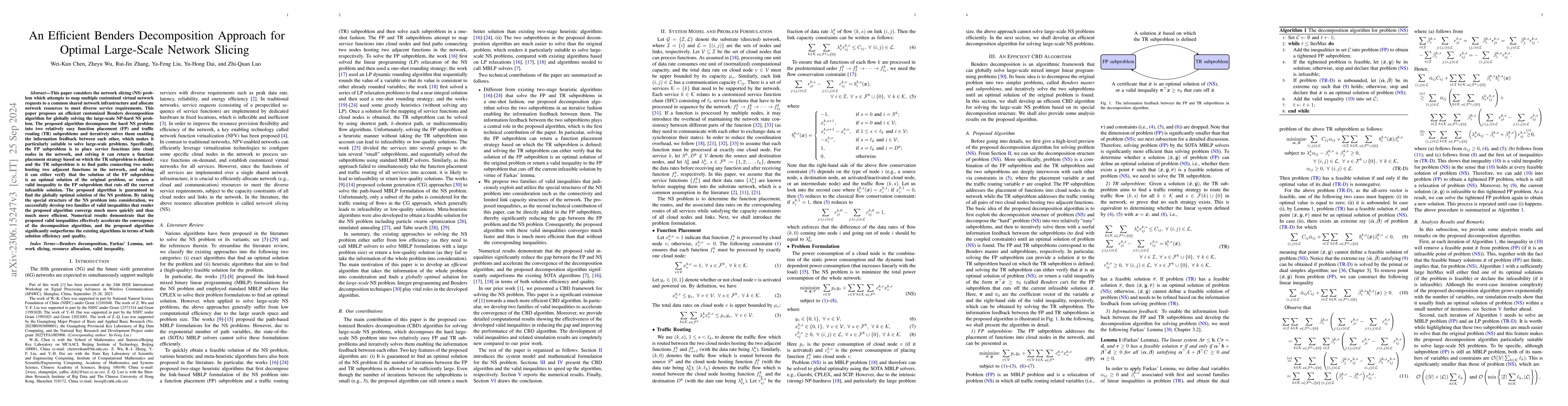 Thumbnail for Towards Efficient Optimal Large-Scale Network Slicing: A Decomposition
  Approach