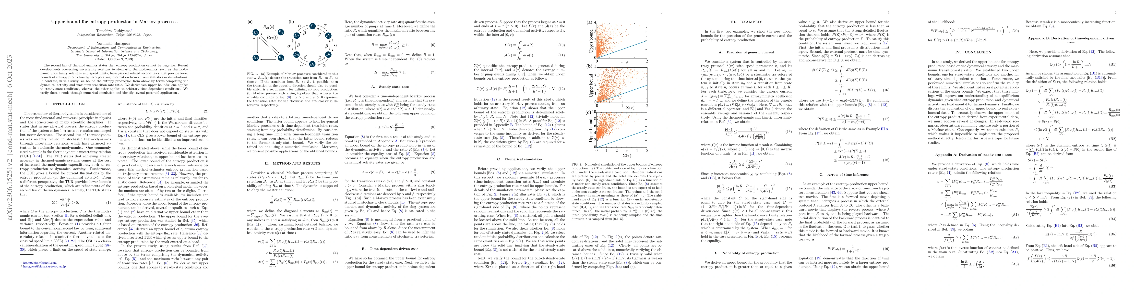 Thumbnail for Upper bound for entropy production in Markov processes