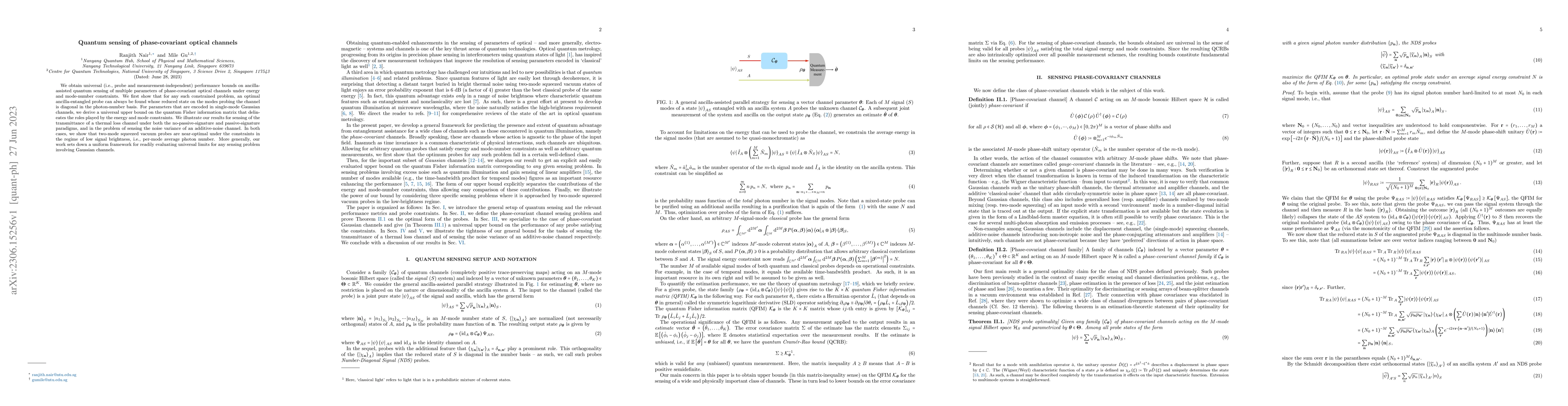 Thumbnail for Quantum sensing of phase-covariant optical channels