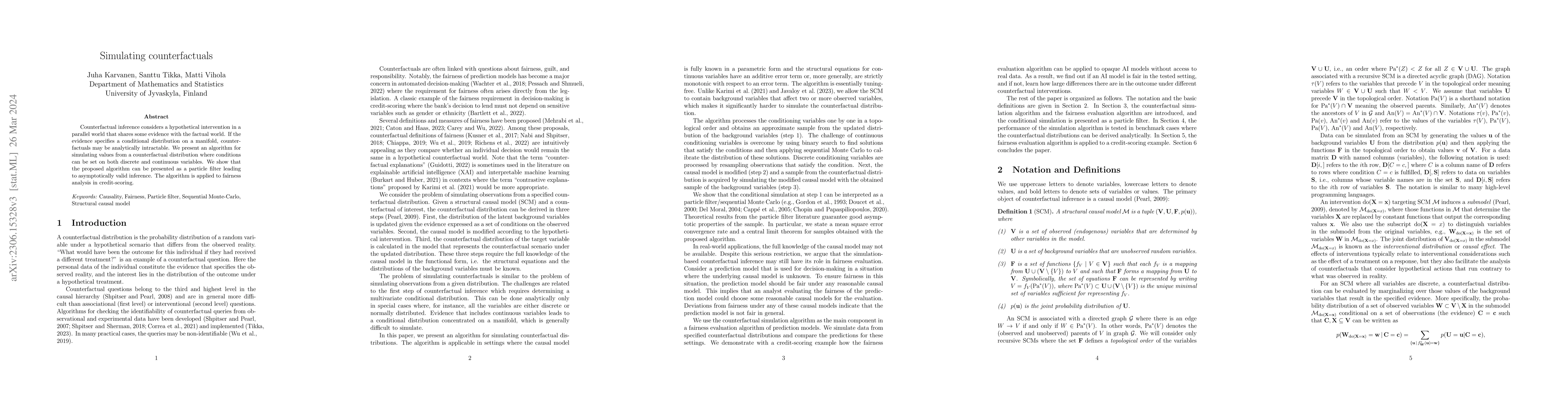Thumbnail for Simulating counterfactuals