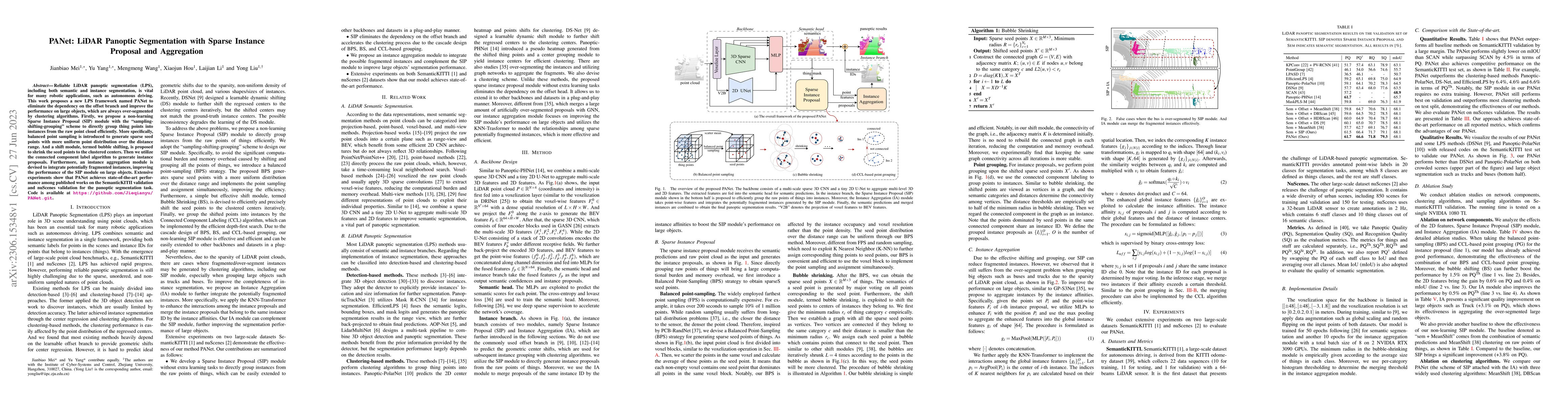 Thumbnail for PANet: LiDAR Panoptic Segmentation with Sparse Instance Proposal and
  Aggregation
