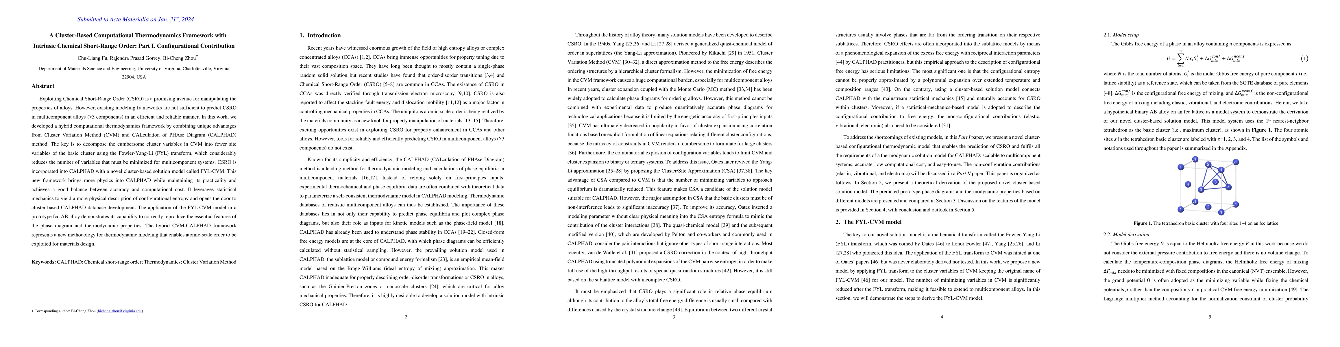 Thumbnail for A Cluster-Based Computational Thermodynamics Framework with Intrinsic
  Chemical Short-Range Order: Part I. Configurational Contribution
