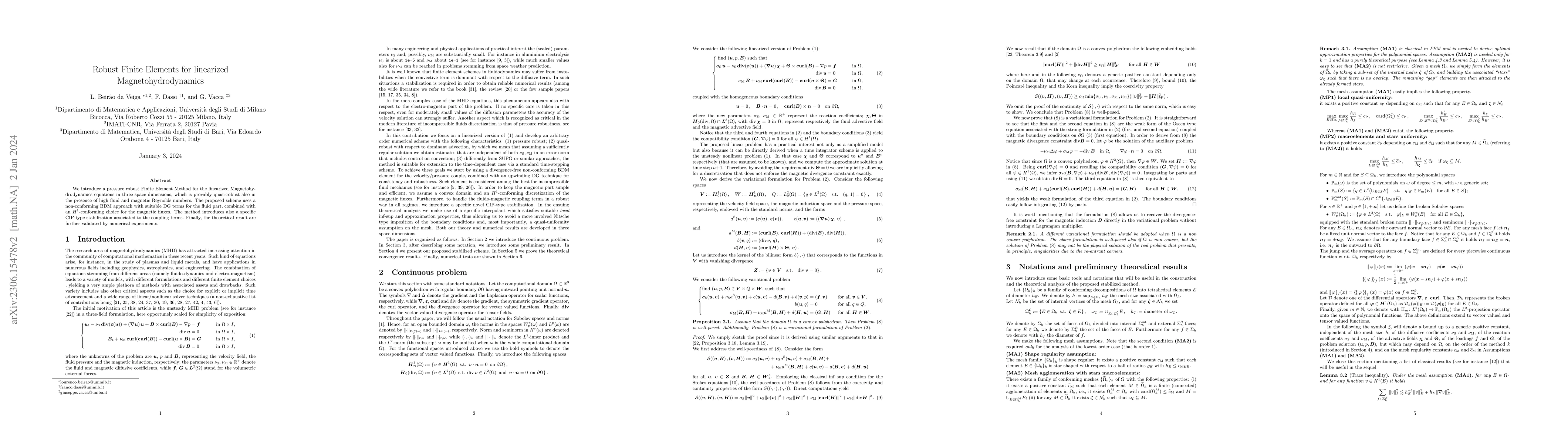 Thumbnail for Robust Finite Elements for linearized Magnetohydrodynamics