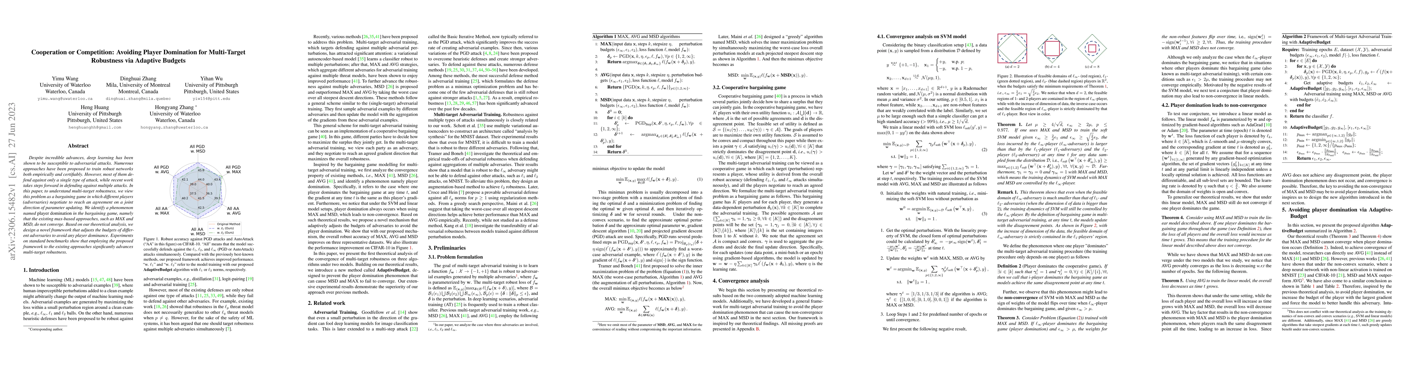 Thumbnail for Cooperation or Competition: Avoiding Player Domination for Multi-Target
  Robustness via Adaptive Budgets