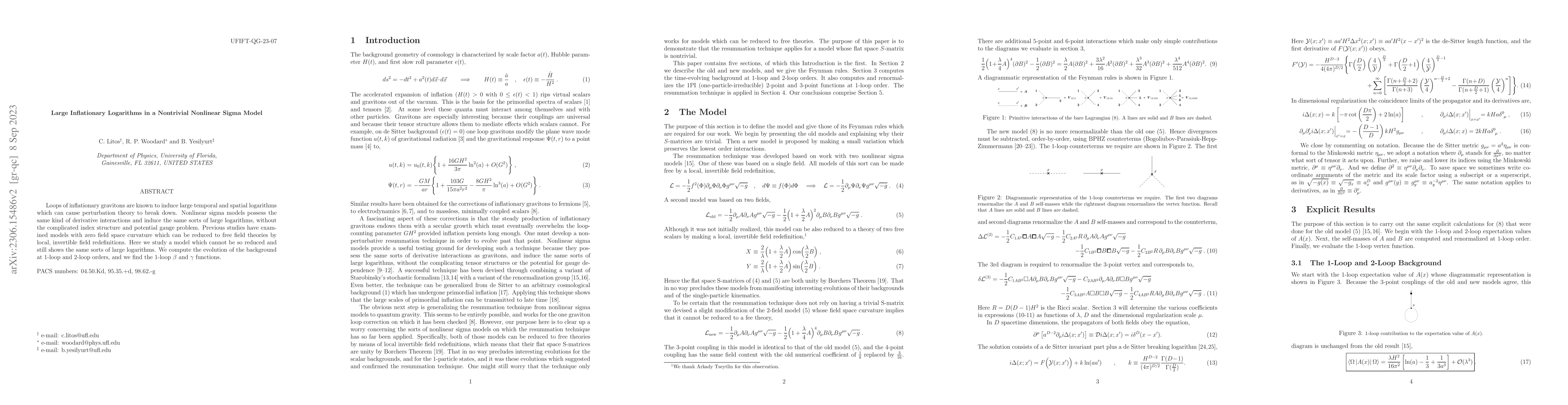 Thumbnail for Large Inflationary Logarithms in a Nontrivial Nonlinear Sigma Model